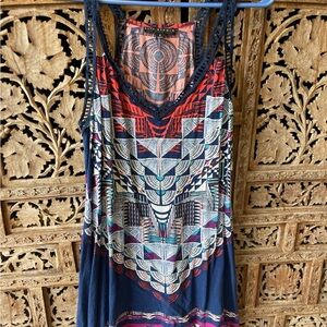 City Studio Multicolor Geometric Slip Dress